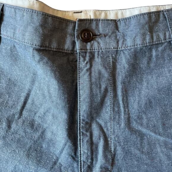 Dockers Mens Chambray Blue Casual Flat Front Shorts Size 36 - Picture 9 of 9